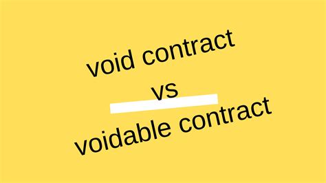 what is void and voidable contract