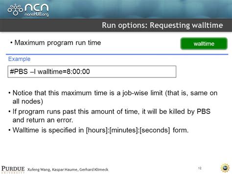 What Is Walltime Pbs