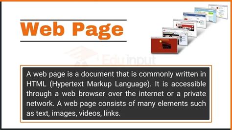 what is web page in computer short answer