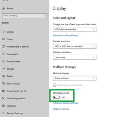 What Is Windows 3D Display Mode