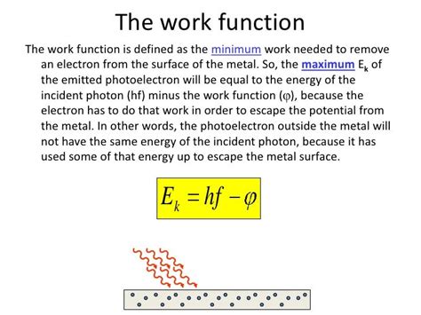 what is work function in quantum physics