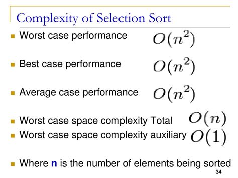 what is worst case time complexity of selection sort