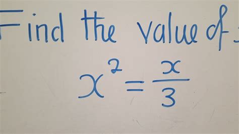 What Is X Value In Math