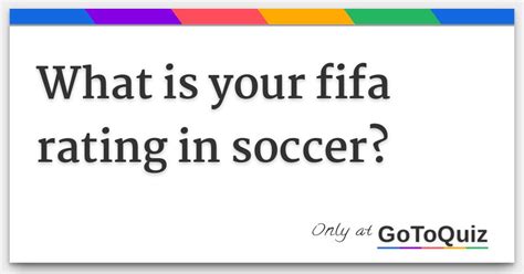 what is your fifa rating