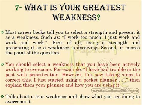 what is your weakness best answer in interview for experienced