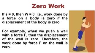 what is zero work done explain with example