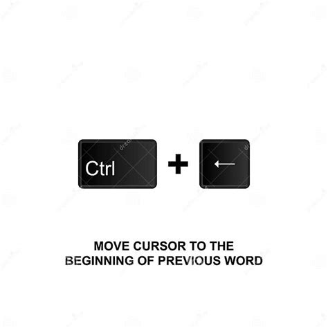 what keyboard shortcut is used to move the cursor to the beginning
