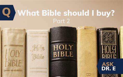 what kind of bible should i buy
