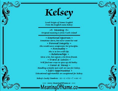 what kind of name is kelsey