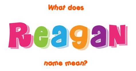 what kind of name is reagan