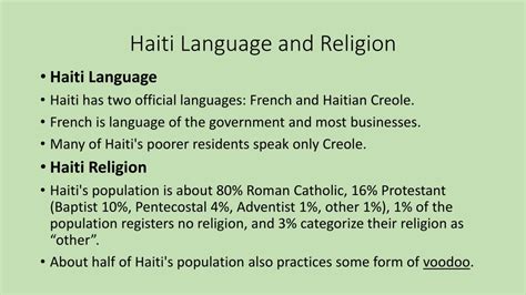 what language does haiti speak