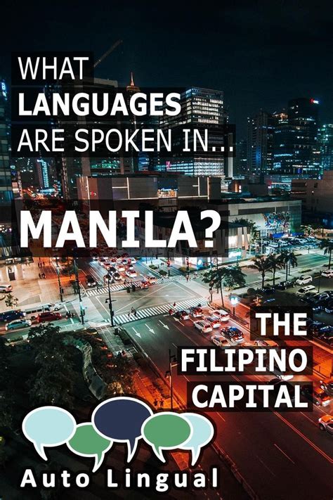 what language is spoken in manila philippines