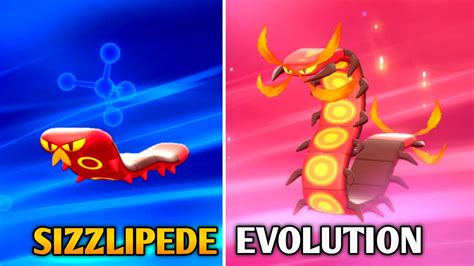what level does sizzlipede evolve in pokemon sword and shield
