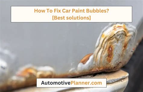 What Makes Car Paint Bubble Up