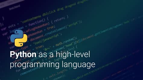 what makes python a high-level programming language