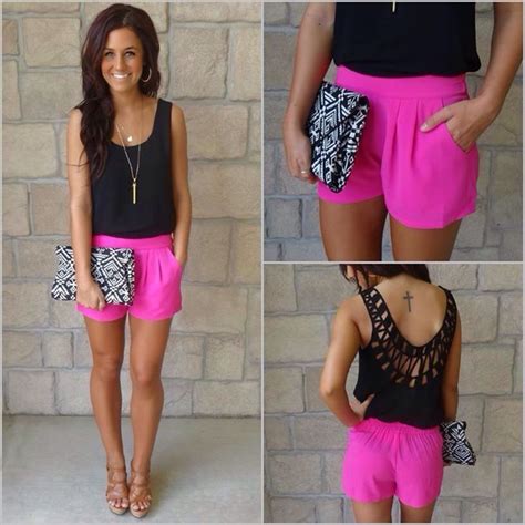 Neon Pink Frill Shorts Shorts PrettyLittleThing