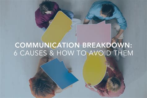 what may be causes of breakdown in communication