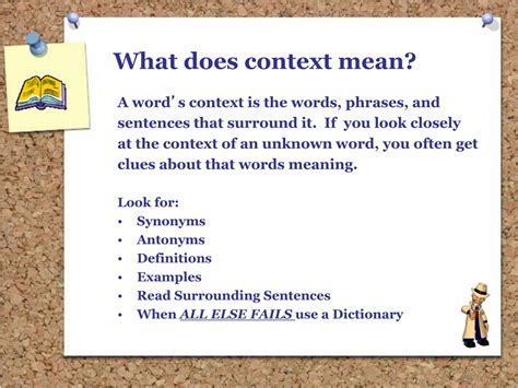 what meaning of context