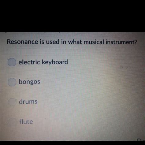 what musical instrument uses resonance