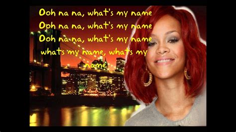 what my name rihanna lyrics