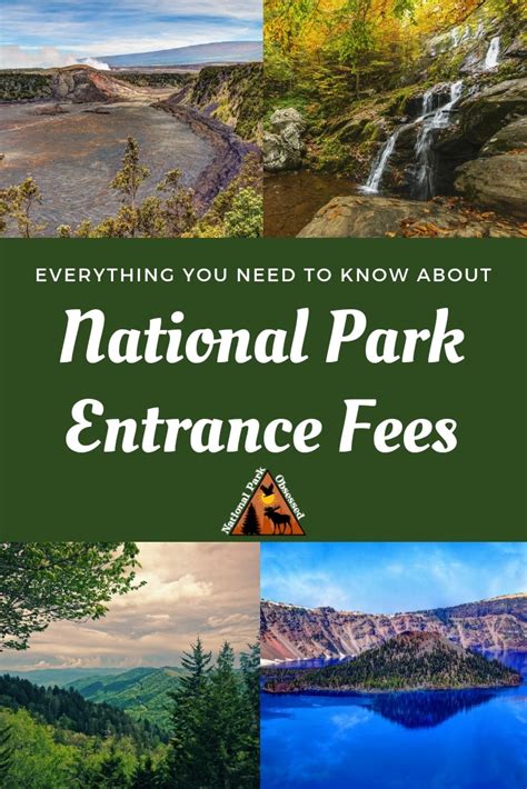 what national parks charge entrance fees