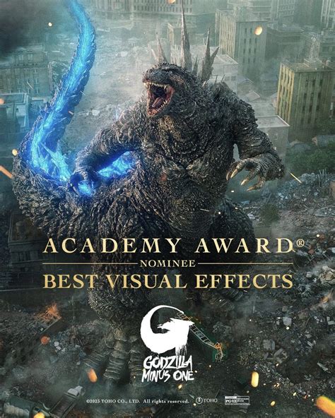 what oscar is godzilla minus one up for
