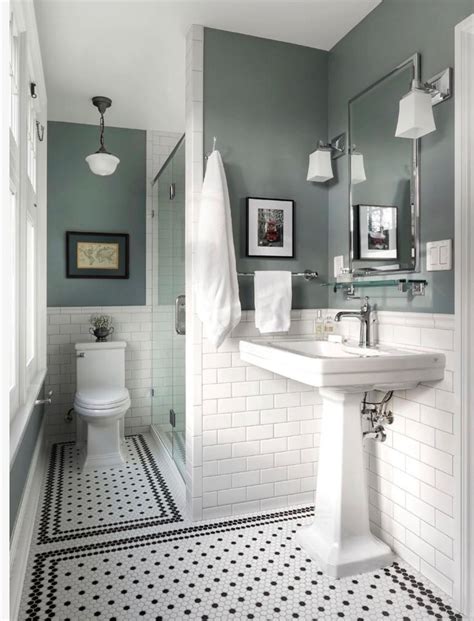 what paint color looks good with black and white tile