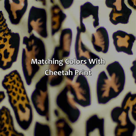 What Pattern Goes With Cheetah