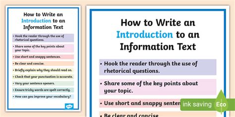 what points should be included in introduction