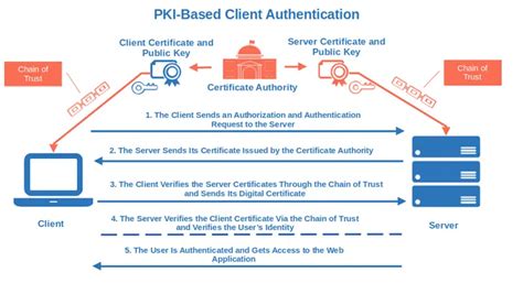 what process authenticates clients to a network Authentication server
process pki web