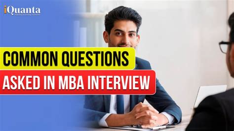 what questions are asked in mba interview