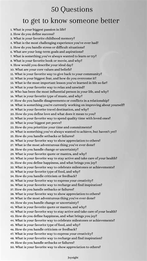 what questions can you ask to get to know someone better
