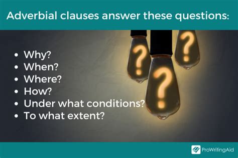 what questions do adverb clauses answer