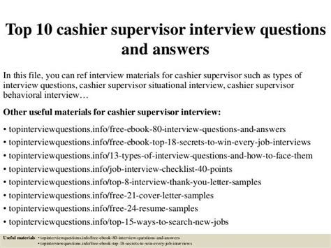 What Questions To Ask A Cashier In An Interview