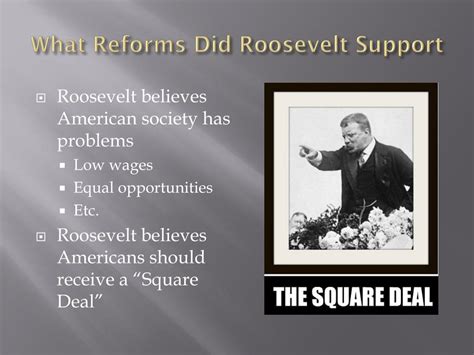 What Reforms Did Roosevelt Make