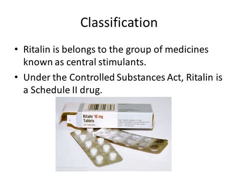 what schedule class is ritalin