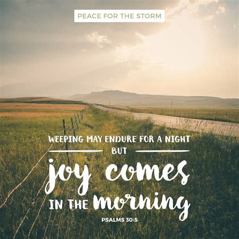 what scripture is joy comes in the morning