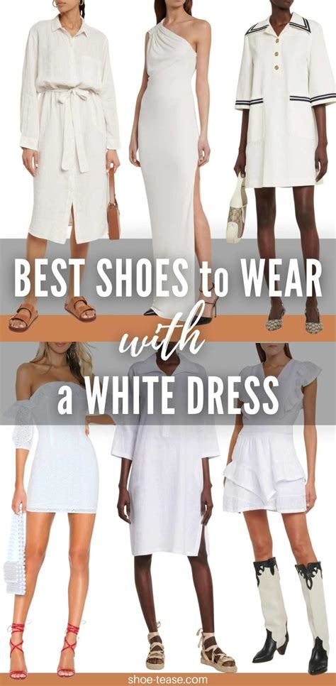 what shoes to wear with white shirt dress
