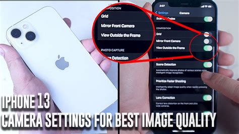 what should camera settings be on iphone 13