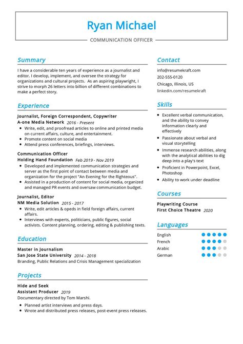 what should i write in communication skills in cv