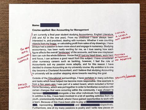 what should i write in my personal statement for college