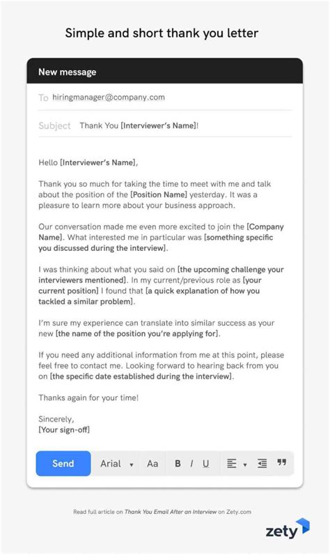 what should you write in an email after an interview