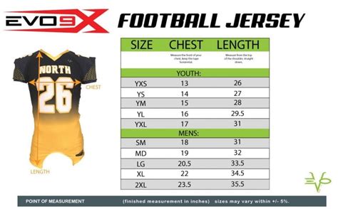 what size are football jersey numbers