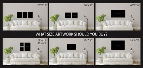 What Size Art Behind Sofa