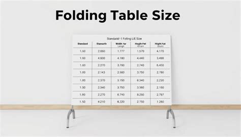 What Size Is Folding Table