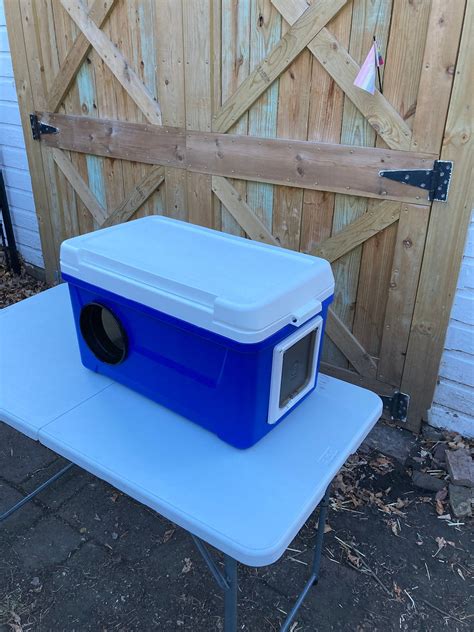 what size styrofoam cooler for cat shelter