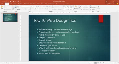 what slides should be included in a powerpoint presentation