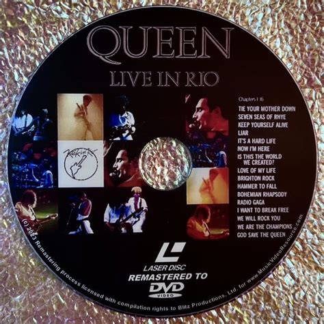 what songs are on queen rock in rio dvd