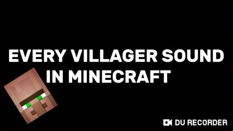 what sound does a minecraft villager make