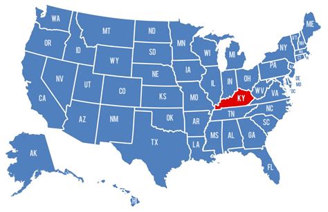 what state borders kentucky